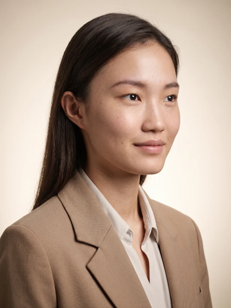 AI actor profile photo with cinematic lighting